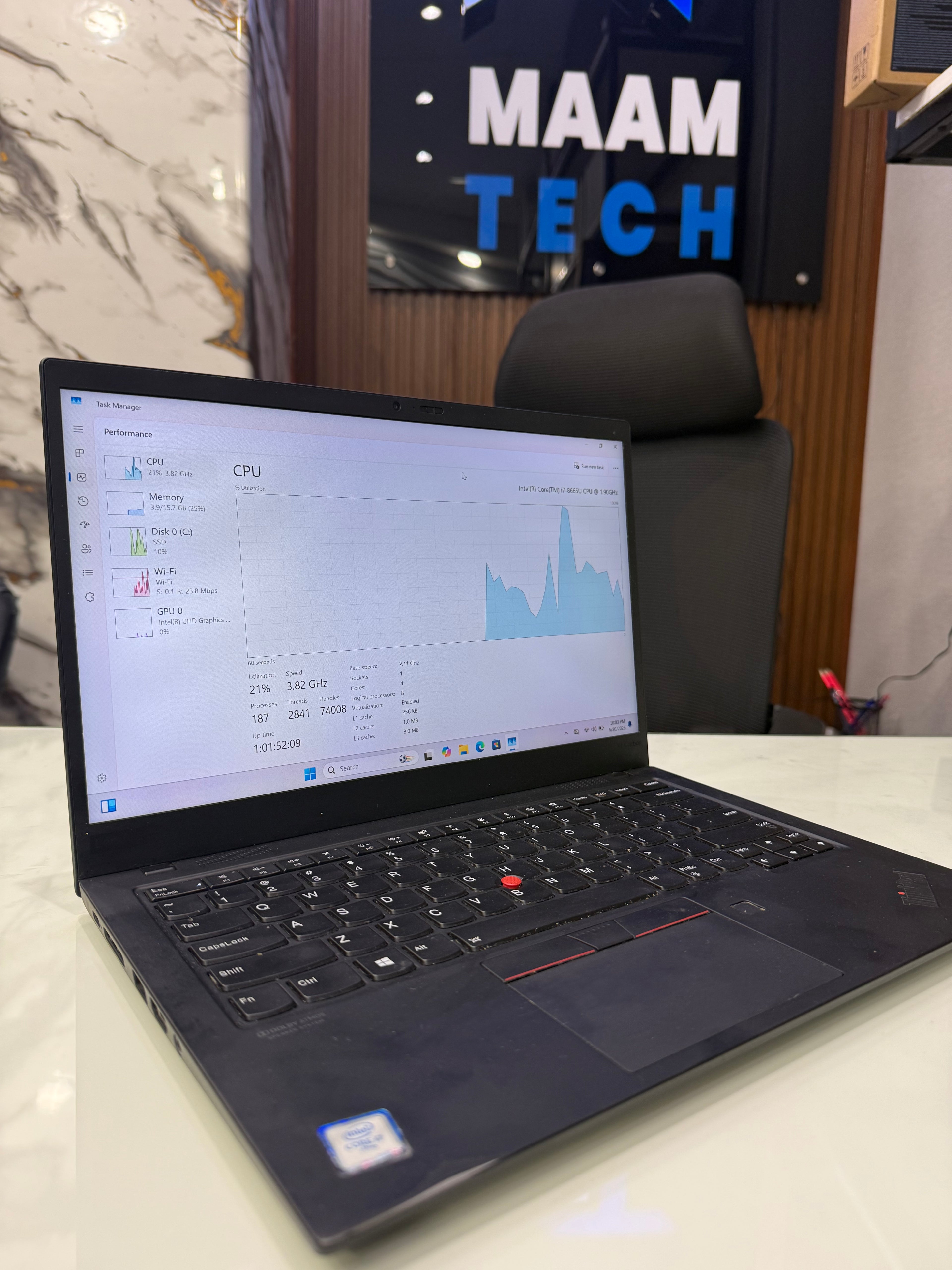 Lenovo ThinkPad X1 Carbon (8th Gen) – Intel Core i7 | 16GB RAM | 256GB SSD