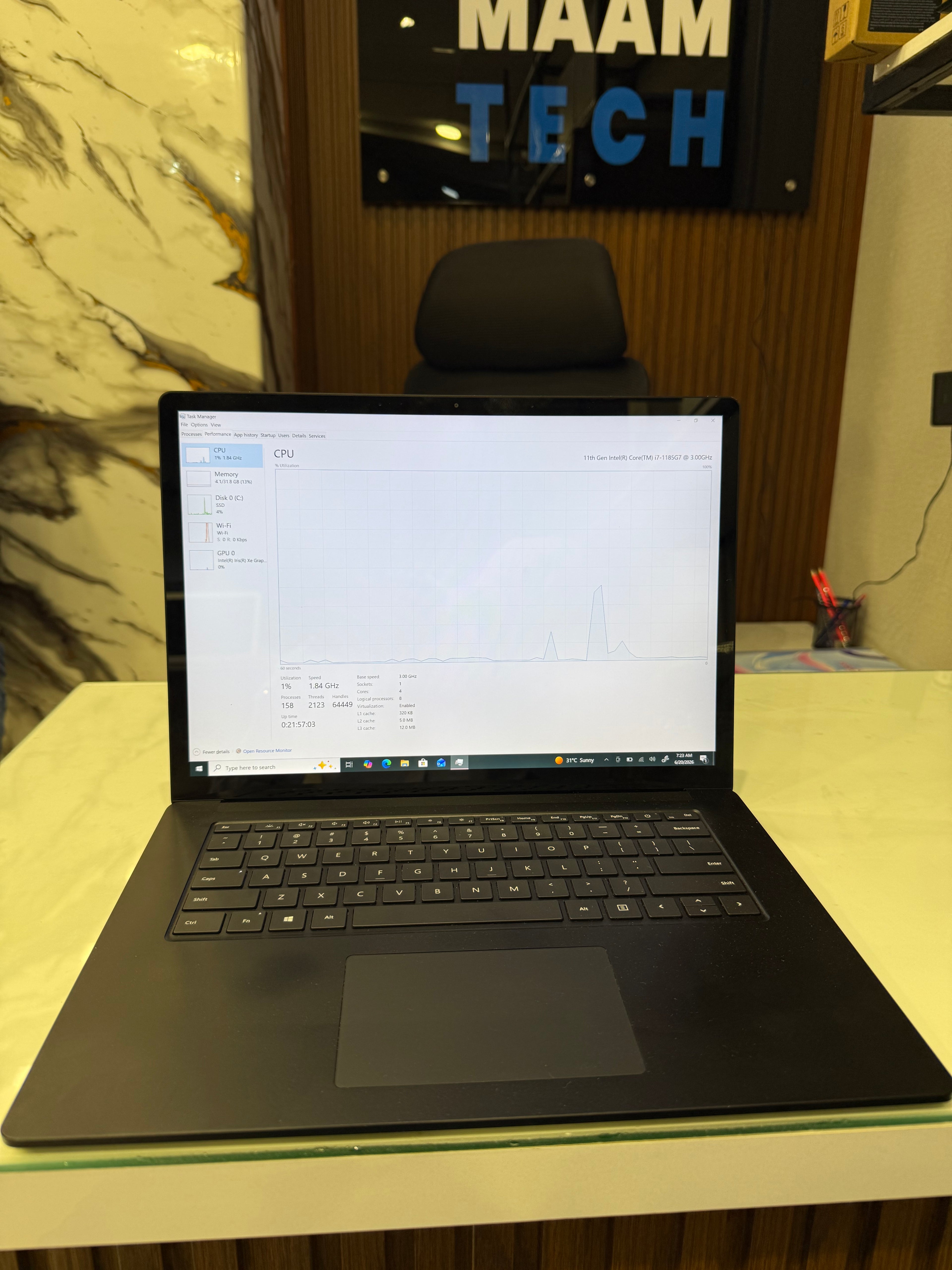 Microsoft Surface Laptop 4 – Intel Core i7 (11th Gen) | 32GB RAM | 1TB SSD | Matte Black