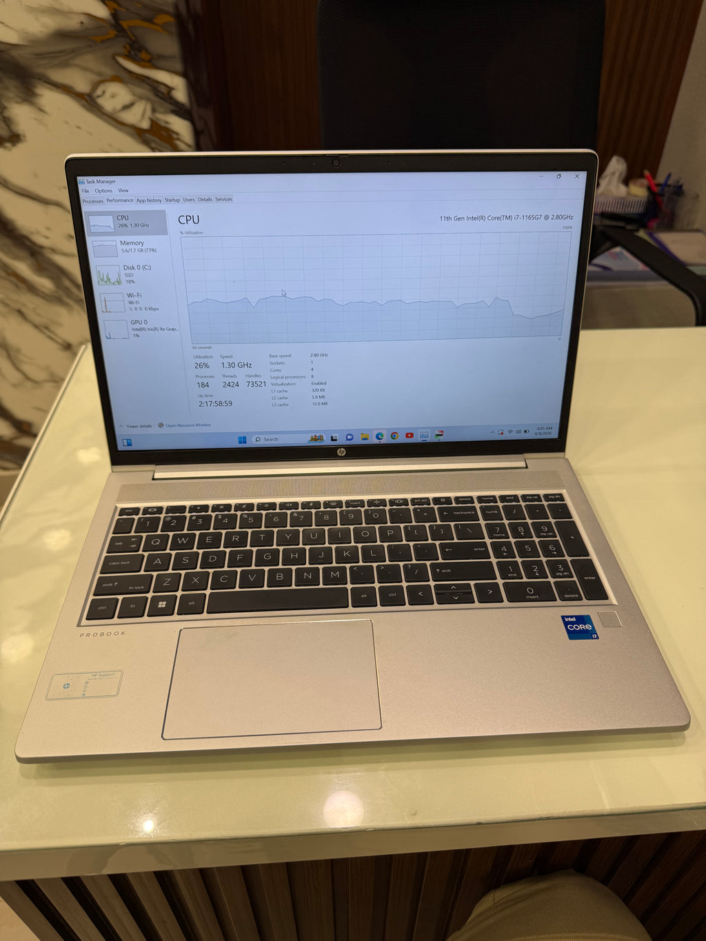 HP Probook 450 G8 Core i7 11th Gen, 16GB, 512GB NVME, 15.6″ FHD LED