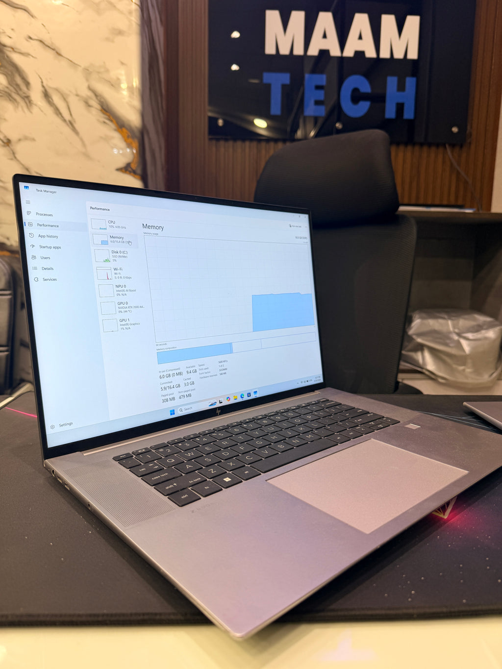HP ZBook Studio 16 G11 — Core Ultra 7 165H | RTX 2000 8GB