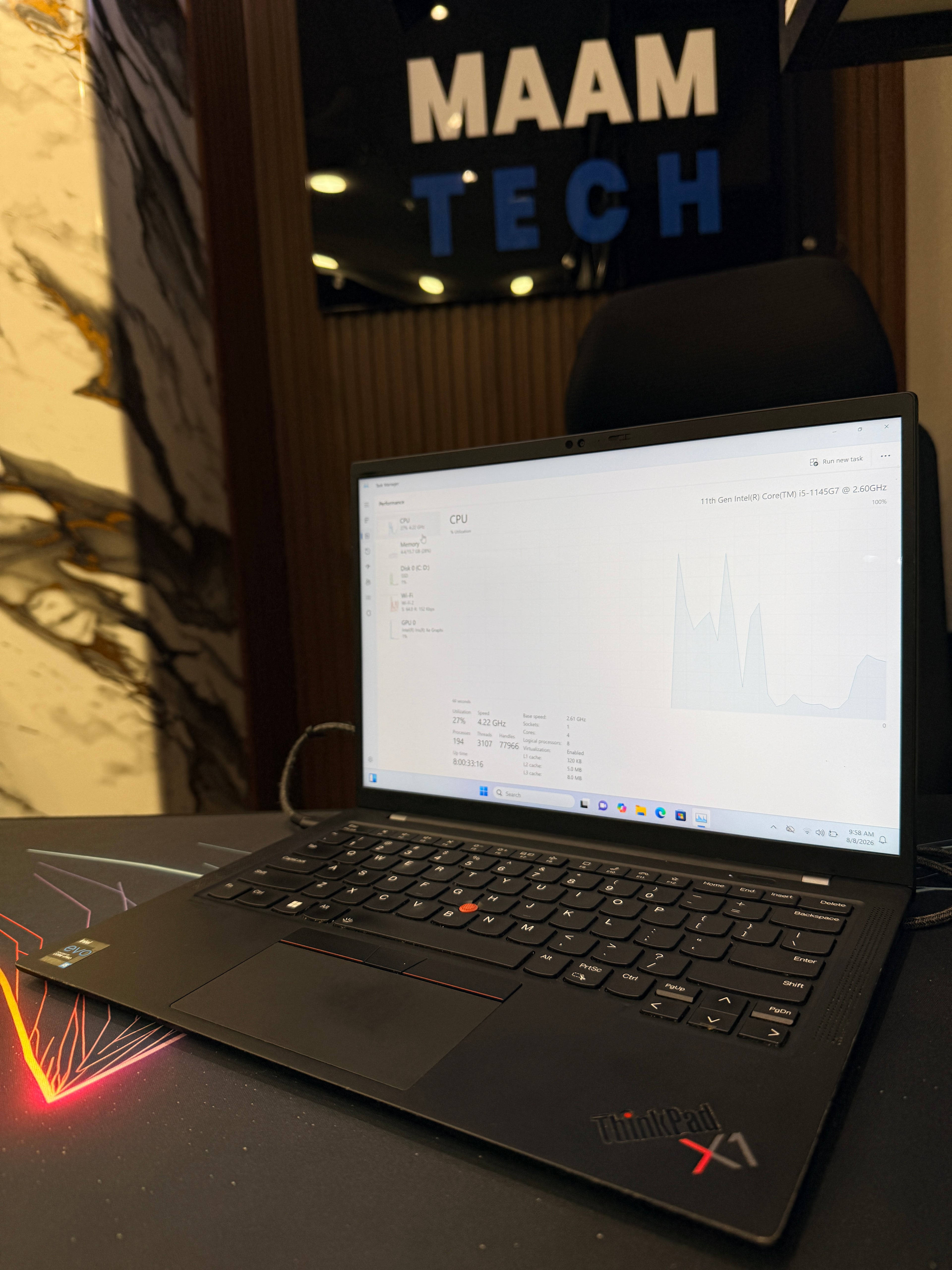Lenovo ThinkPad X1 Carbon Gen 9 – Core i5 11th Gen | 16GB RAM | 512GB SSD