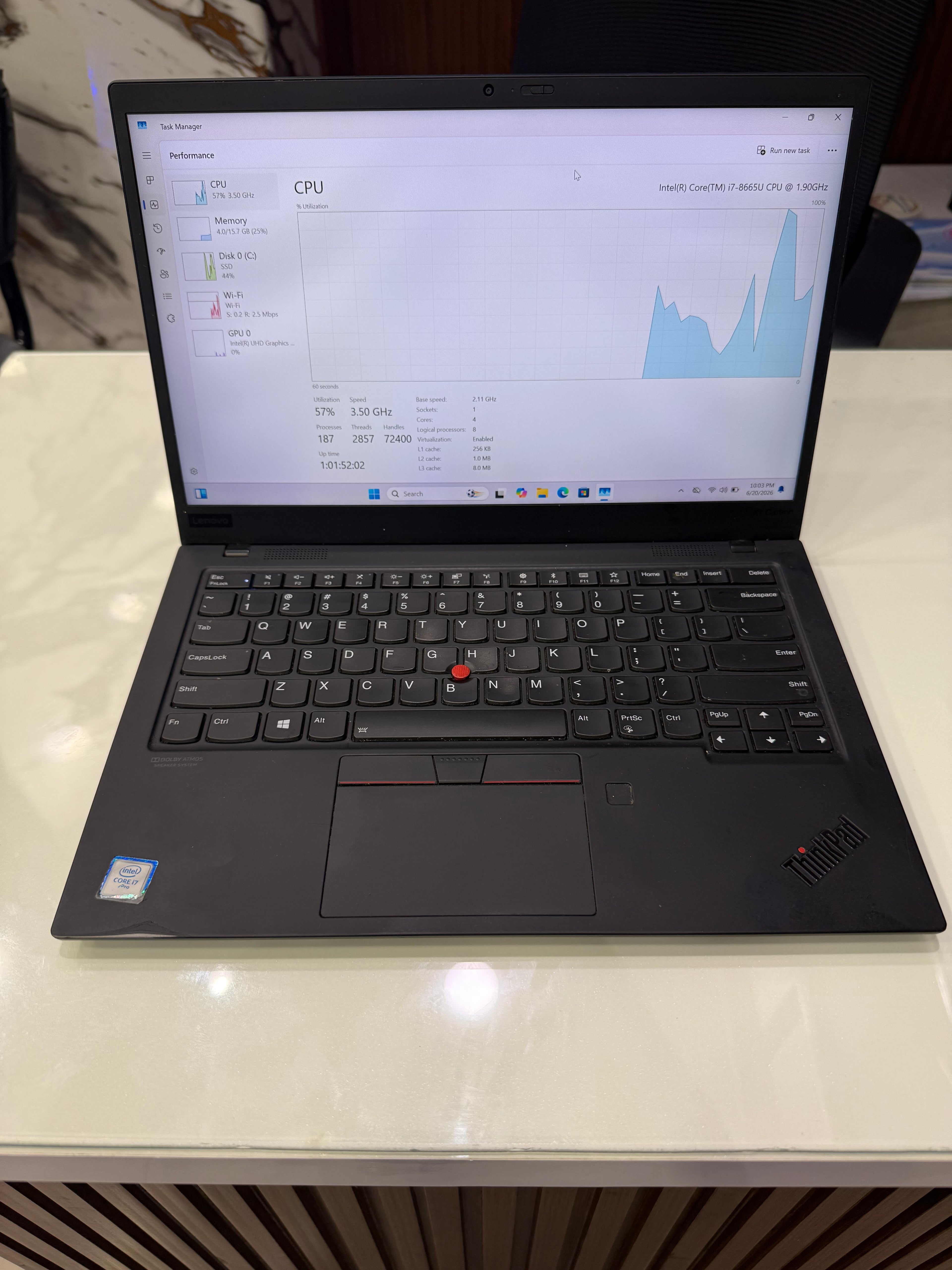 Lenovo ThinkPad X1 Carbon (8th Gen) – Intel Core i7 | 16GB RAM | 256GB SSD