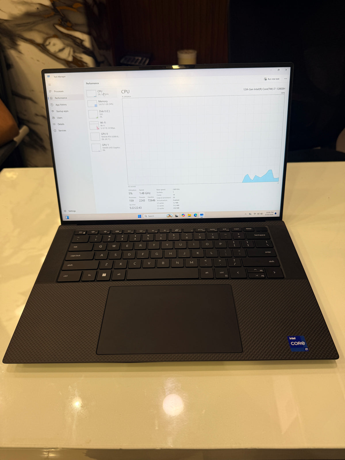Dell Precision 5570 — Core i7 12th Gen | 16GB RAM | 512GB SSD | RTX A2000 8GB
