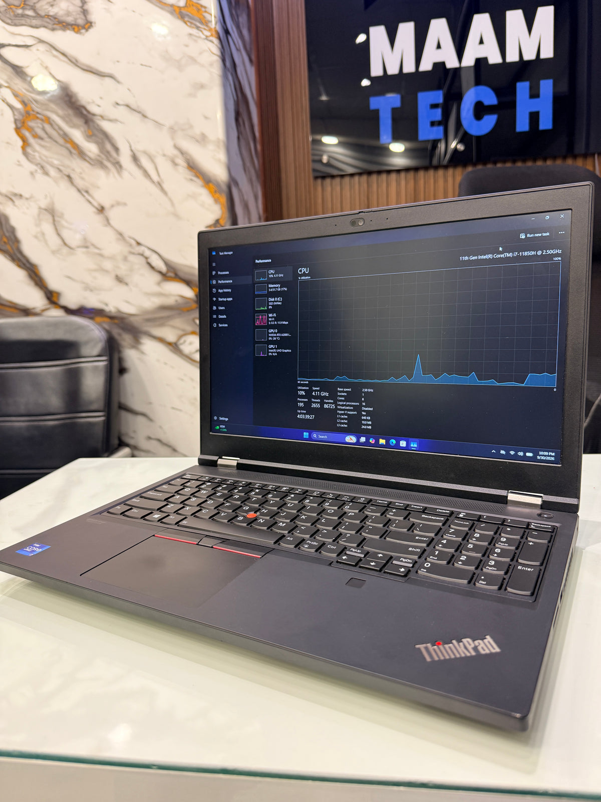 Lenovo ThinkPad P15 — Core i7 11th Gen | 16GB RAM | 512GB SSD | NVIDIA A2000 4GB