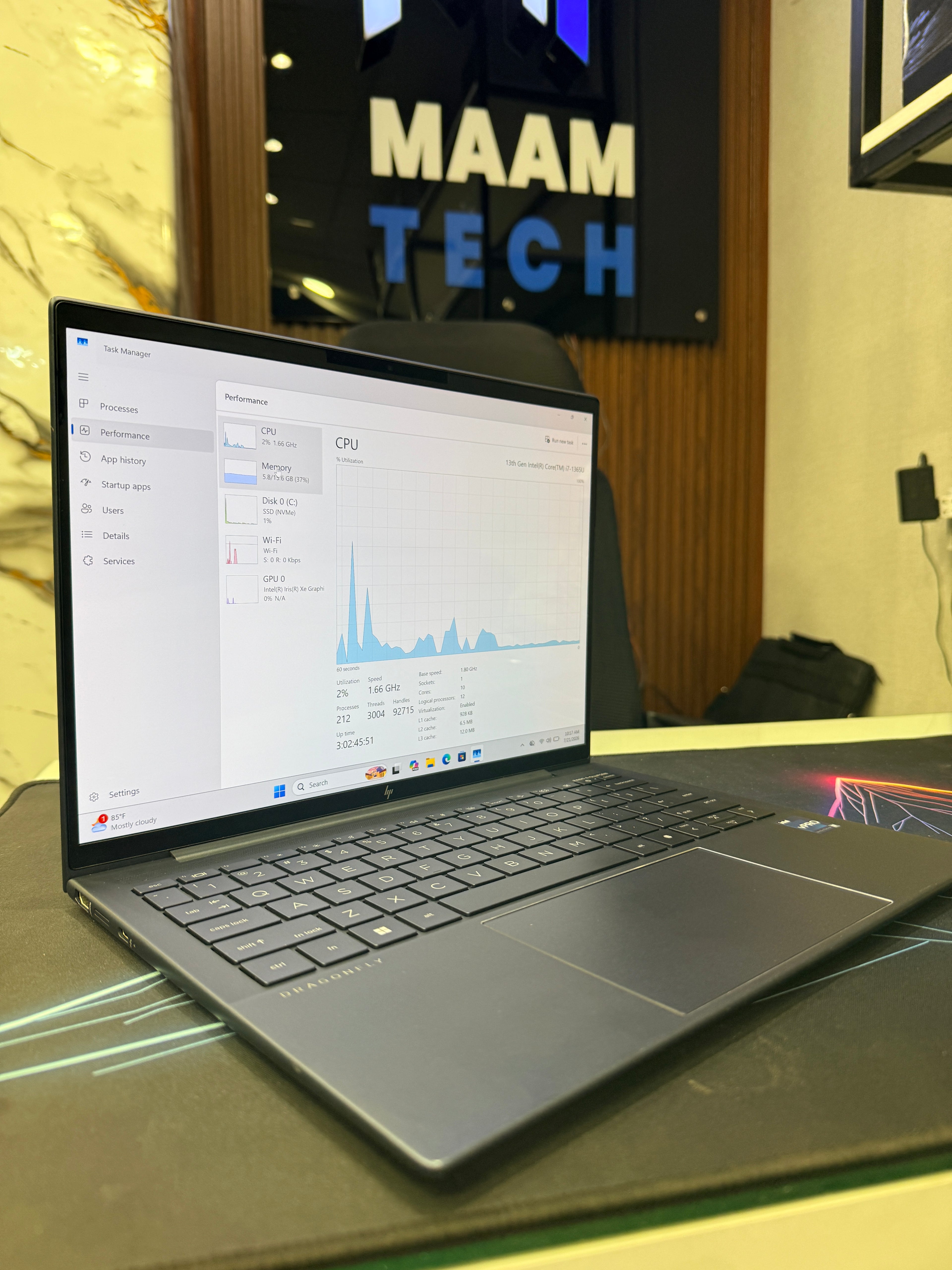HP Dragonfly G4 13.5” i7 13th GEN 16/512