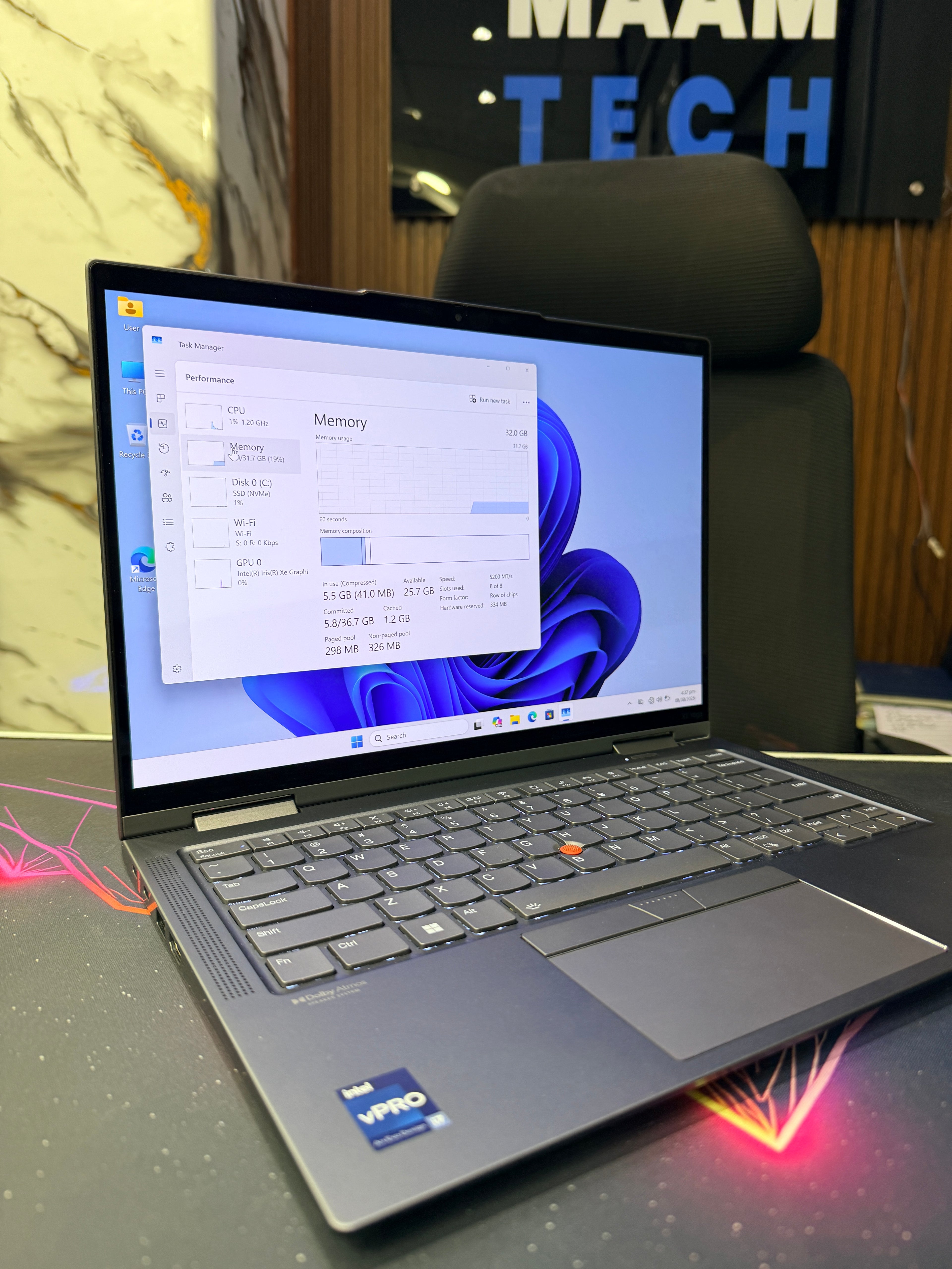 Lenovo ThinkPad X1 Yoga Gen 7 – Core i7 12th 1270P Gen / 32GB RAM / 512GB SSD (2-in-1 Convertible)