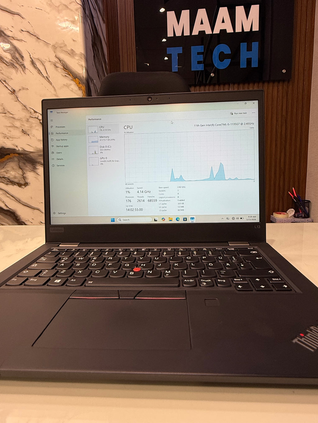 Lenovo Thinkpad L13 G2 Core i5 11th Gen, 16GB, 256GB, 13.3″ FHD IPS LED