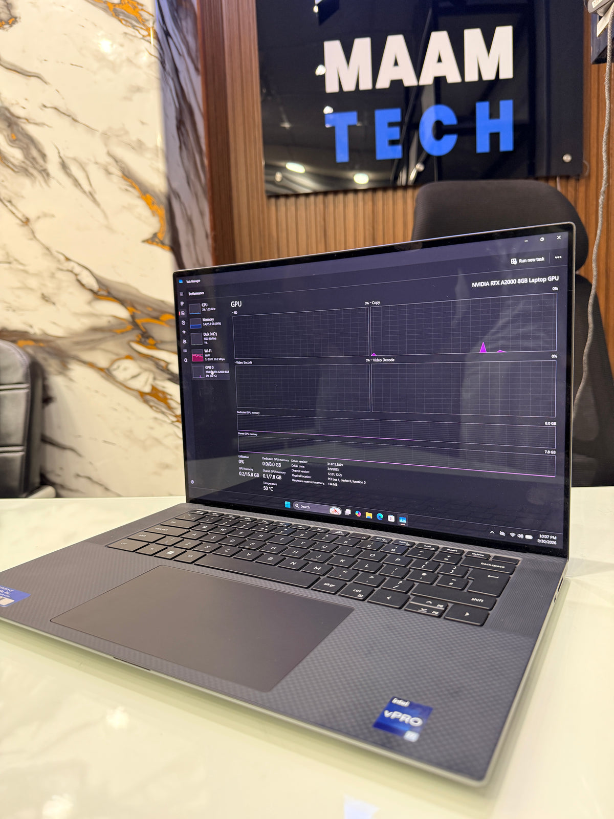 Dell Precision 5570 — Core i7 12th Gen | 16GB RAM | 512GB SSD | RTX A2000 8GB | 4K Display