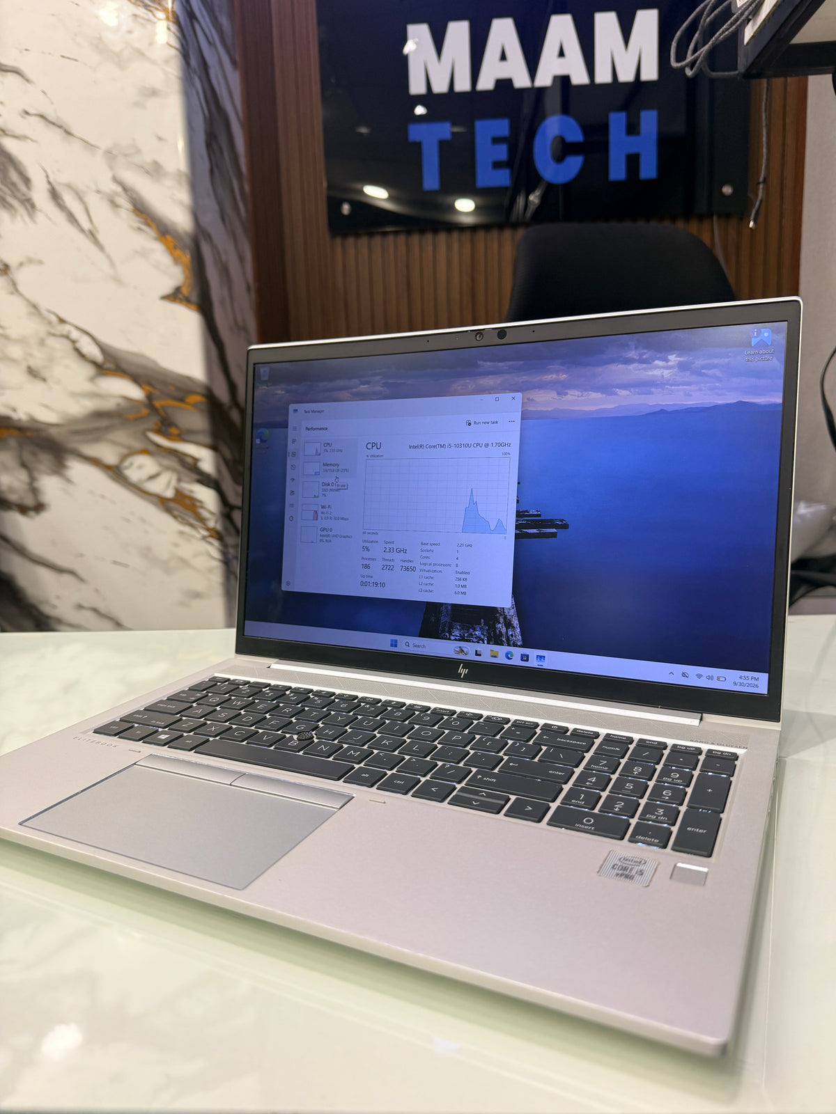 HP EliteBook 850 G7 — Core i5 10th Gen | 8GB RAM | 256GB SSD