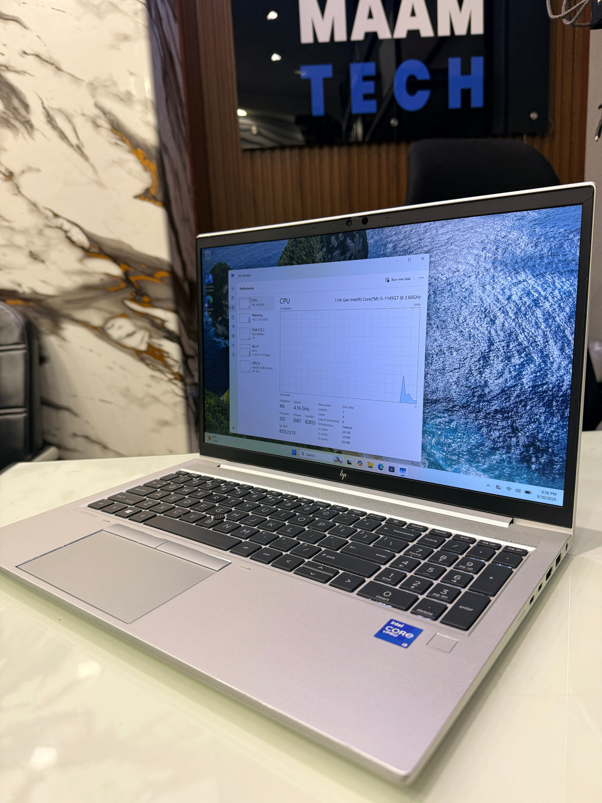 HP EliteBook 850 G8 — Core i5 11th Gen | 8GB RAM | 256GB SSD