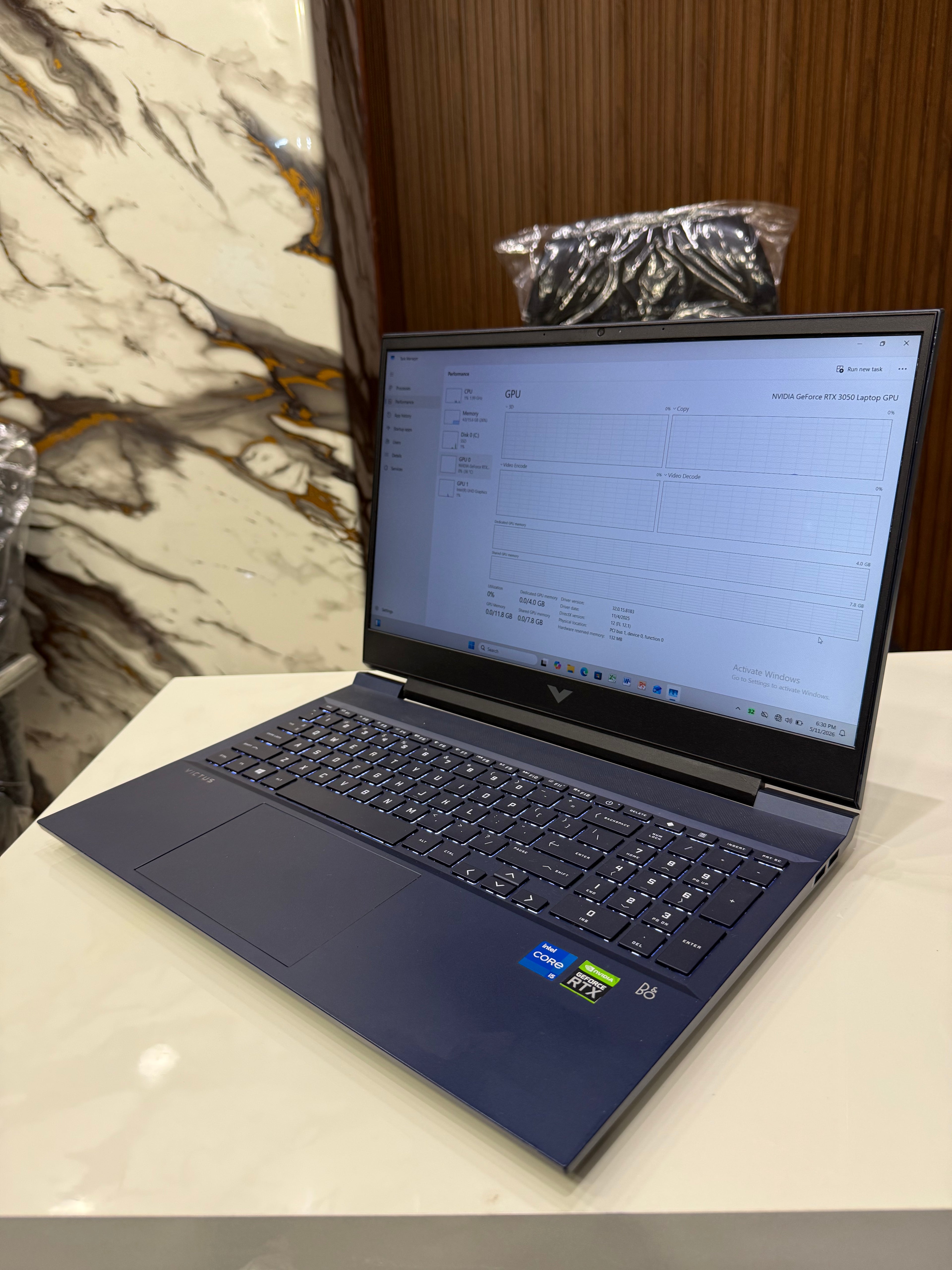 HP Victus | i5 11th Gen | 16/512gb | NVidia RTX 3050 4GB