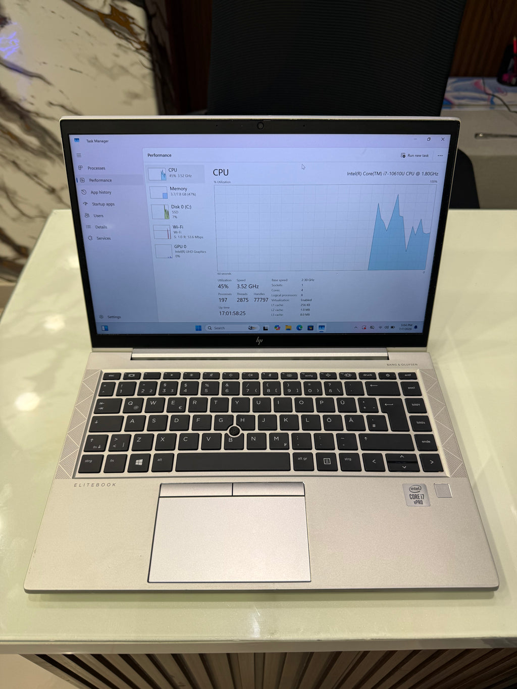 HP EliteBook 840 G7 Core i7 10th Gen 8GB/256GB