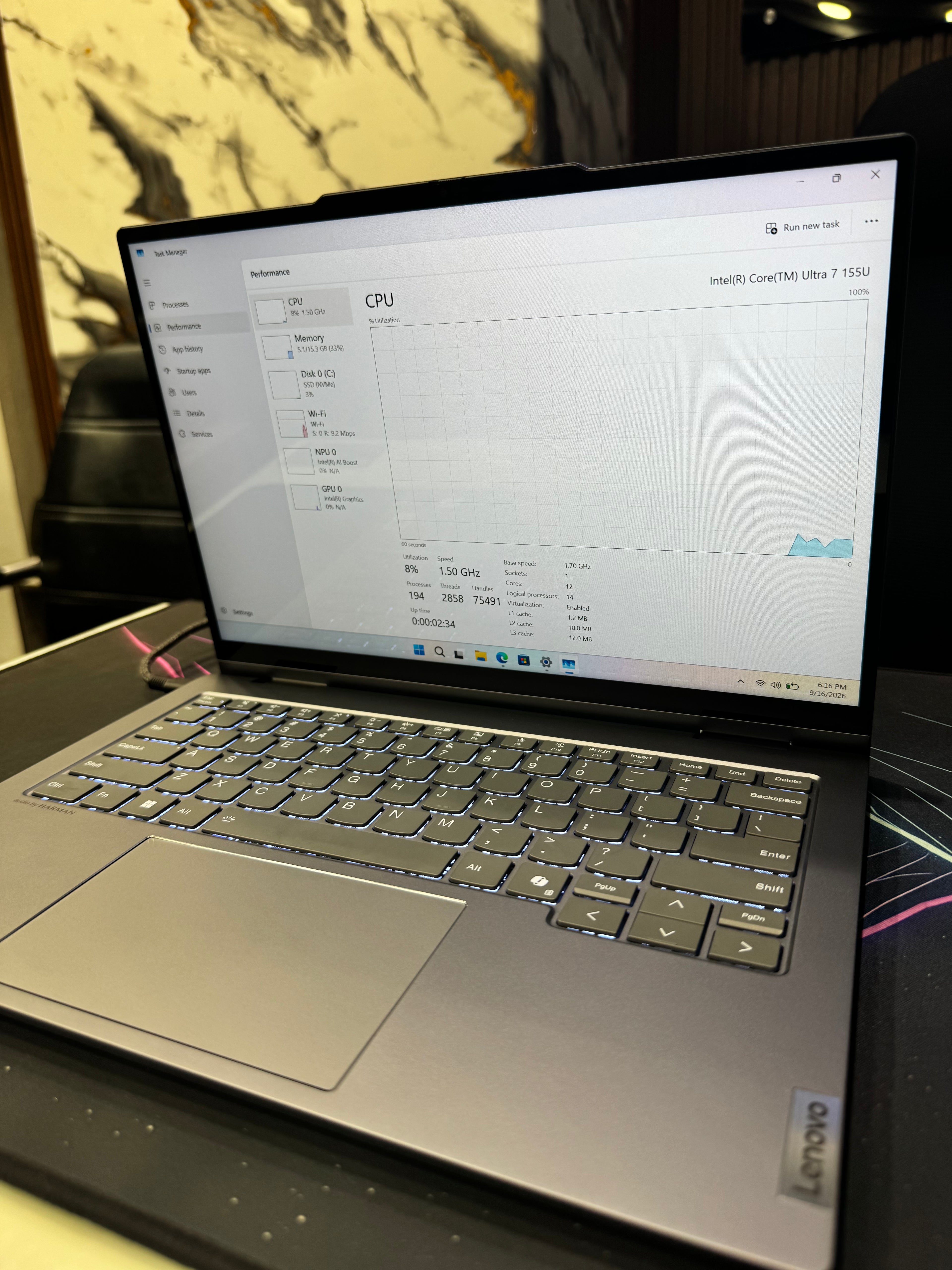 Lenovo ThinkBook 14 Ultra 7 155U 16GB RAM 512GB NVMe SSD