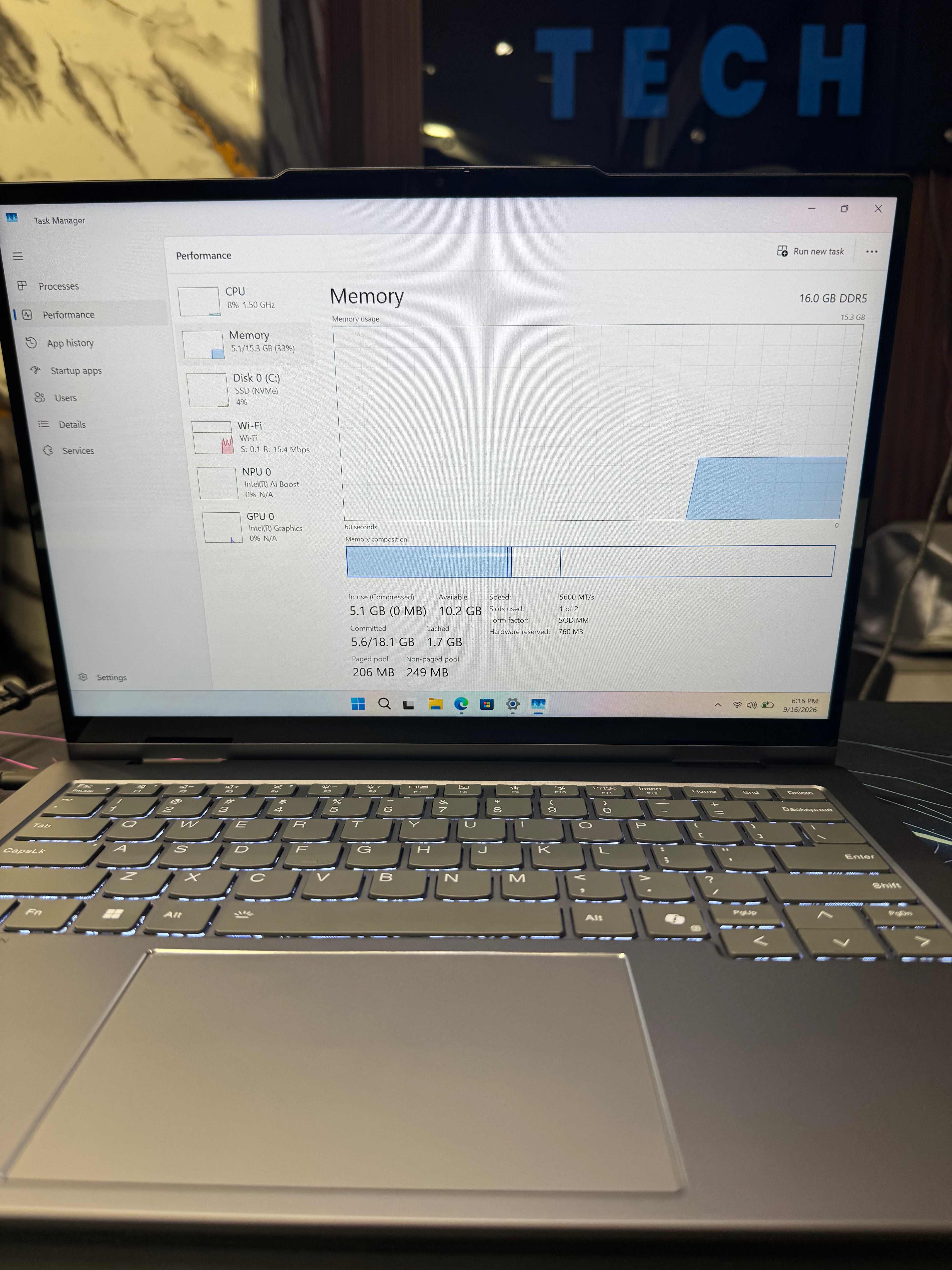 Lenovo ThinkBook 14 Ultra 7 155U 16GB RAM 512GB NVMe SSD