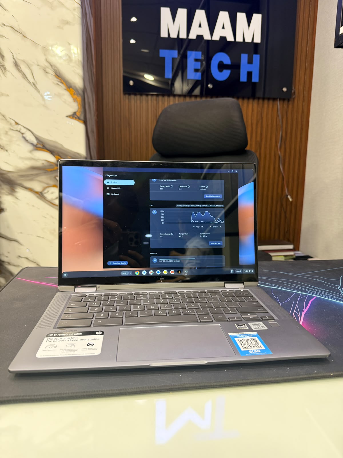 HP Chromebook x360 14c-ca0053dx (New HP Logo) | 8GB DDR4 | 64GB eMMC | x360 Touch | Backlit Keyboard