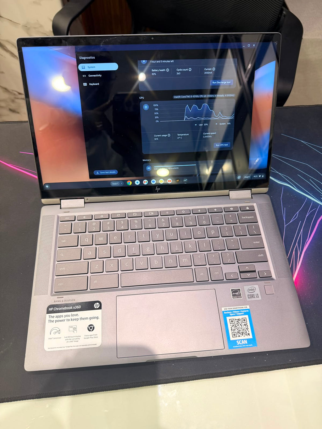 HP Chromebook x360 14c-ca0053dx (New HP Logo) | 8GB DDR4 | 64GB eMMC | x360 Touch | Backlit Keyboard