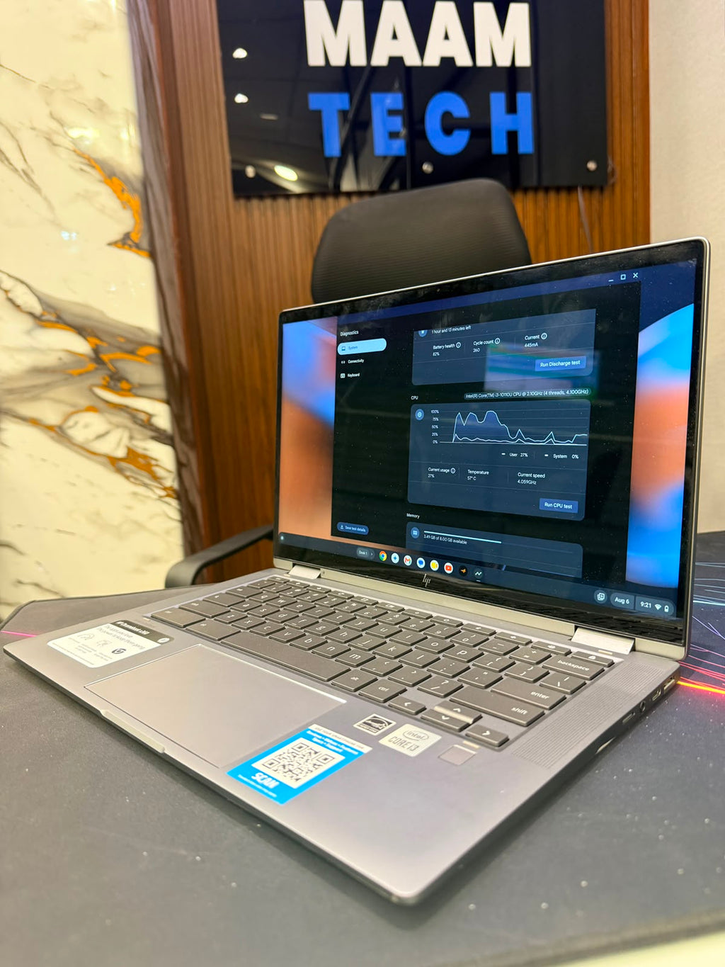 HP Chromebook x360 14c-ca0053dx (New HP Logo) | 8GB DDR4 | 64GB eMMC | x360 Touch | Backlit Keyboard